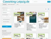 Tablet Screenshot of coworking-leipzig.de